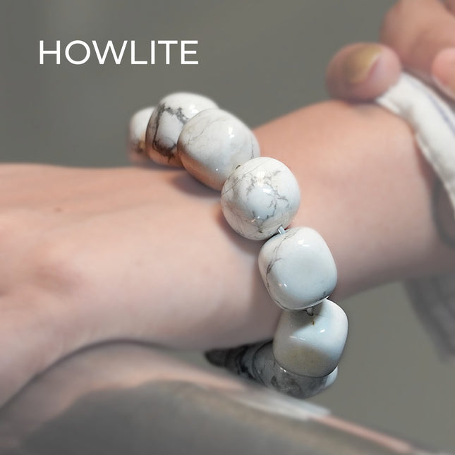 Howlite Tumble Bracelet — Your Wearable Oasis of Calm, Clarity & Mindful Presence