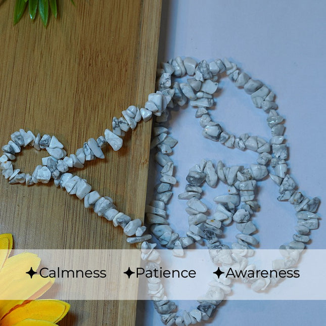 Howlite Chips Mala