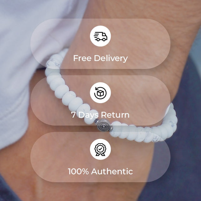 Howlite Wati Bracelet – Calm Your Mind, Connect to Inner Peace
