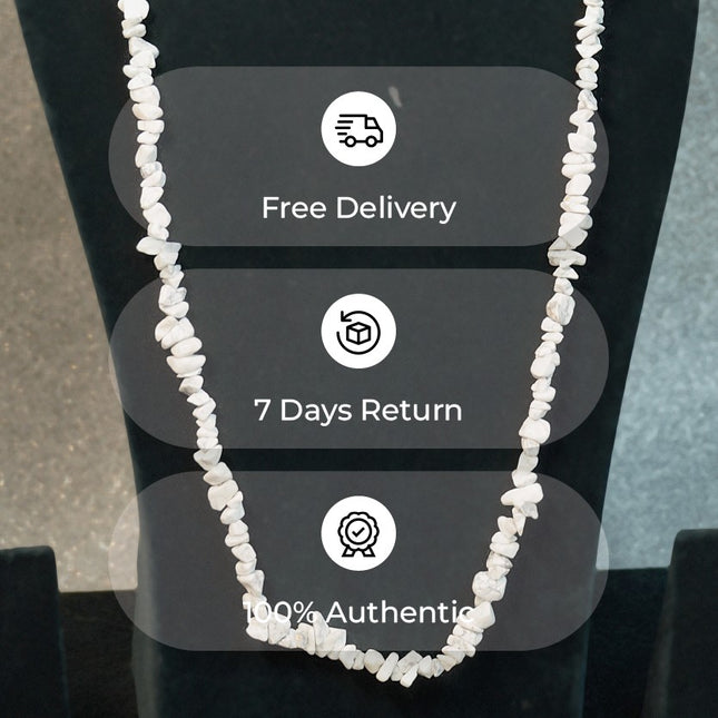 Howlite Chips Mala