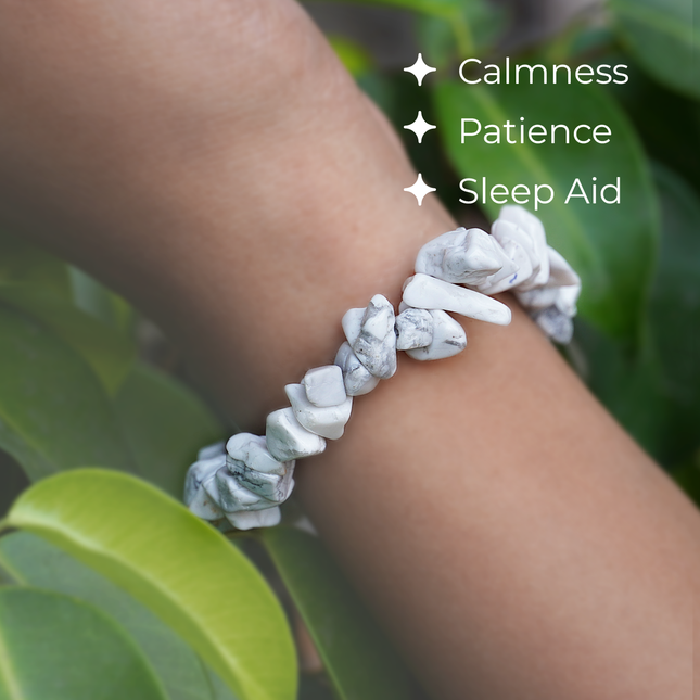 Howlite Chips Bracelet – Calm Your Mind, Embrace Inner Peace