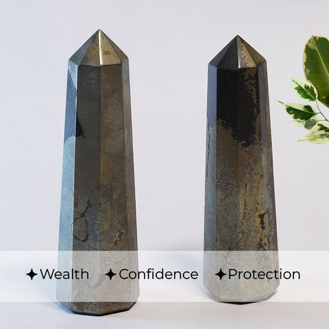 Indian Pyrite Wand – Manifestation, Protection & Power in Your Palm