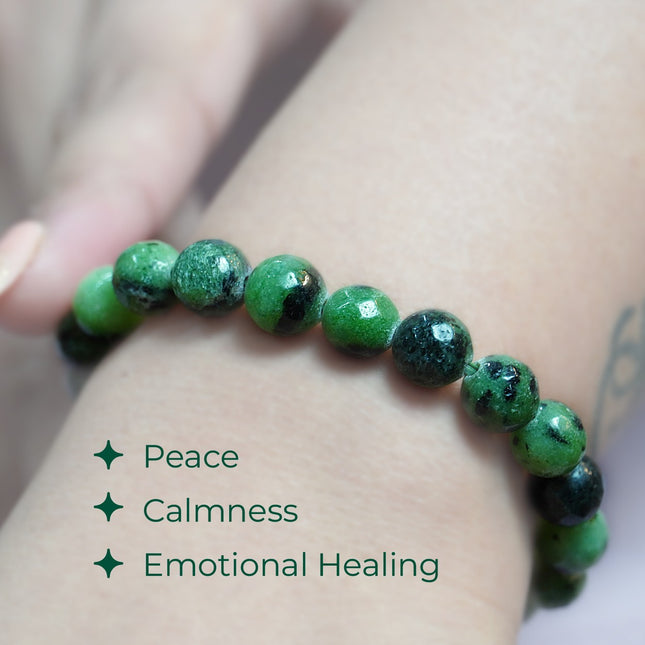 Kambaba Jasper Diamond Cut Bracelet – Ancient Wisdom, Deep Grounding