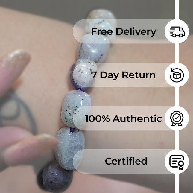 Kunzite Tumble Bracelet — Embrace the Gentle Power of Love, Compassion & Emotional Renewal