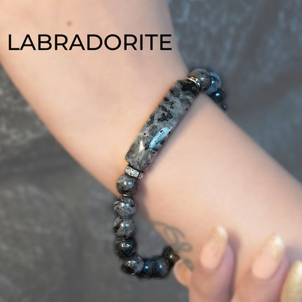Labradorite Designer Charm Bracelet – Mystic Glow & Spiritual Protection