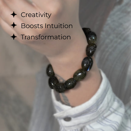 Labradorite Tumble Bracelet — Your Portal to Magic, Mystery & Transformation