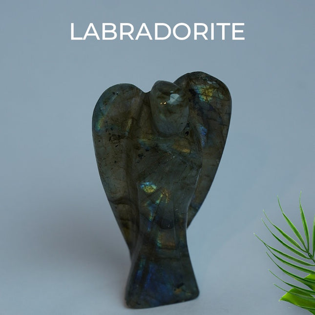 Labradorite 2 inch Angel – Awakening Intuition, Protection & Spiritual Illumination
