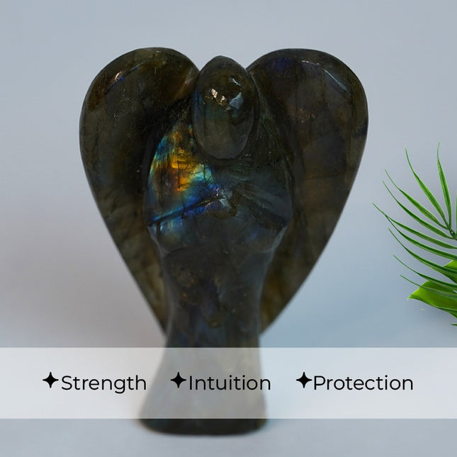 Labradorite 2 inch Angel – Awakening Intuition, Protection & Spiritual Illumination