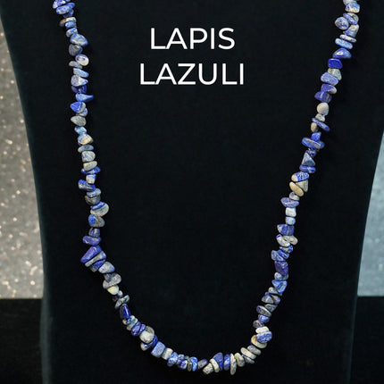 Lapis Lazuli Chips Mala – Awaken Wisdom & Inner Truth