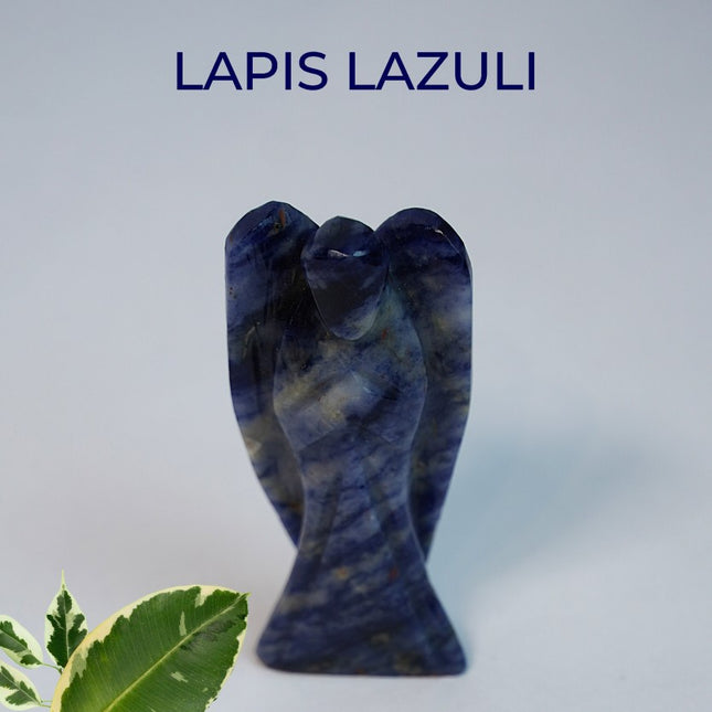 Lapis Lazuli 2 inch Angel – Hand-Carved Celestial Guardian of Wisdom, Truth & Intuition
