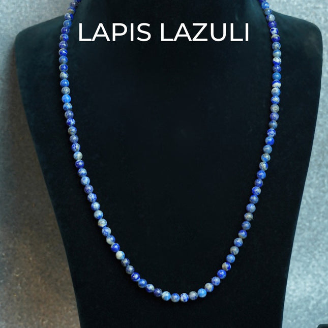 Lapis Lazuli 6 MM Jup Mala – A Sacred Tool for Wisdom & Spiritual Clarity