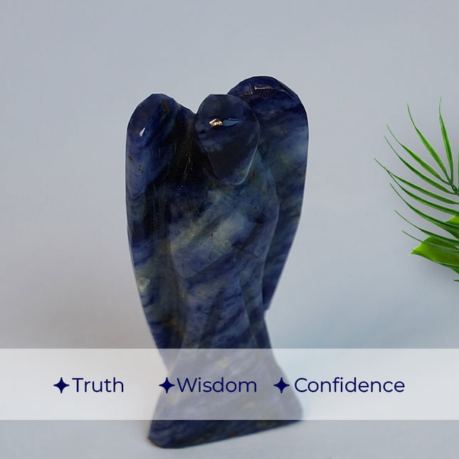 Lapis Lazuli 2 inch Angel – Hand-Carved Celestial Guardian of Wisdom, Truth & Intuition