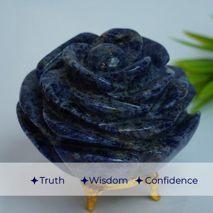 Lapis Lazuli Stone Flower