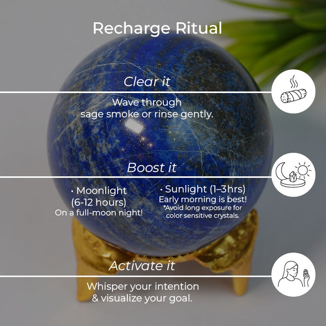 Lapis Lazuli Ball – Wisdom, Truth & Spiritual Empowerment