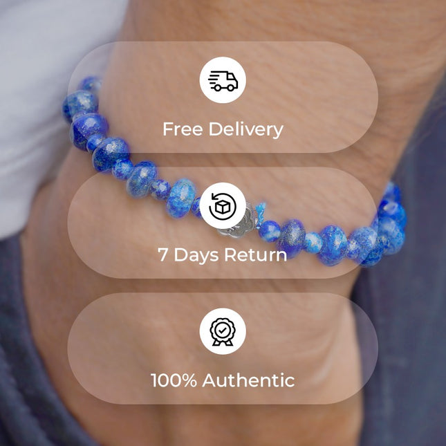 Lapis Star Wati Bracelet – Awaken Wisdom, Enhance Intuition & Speak Your Truth