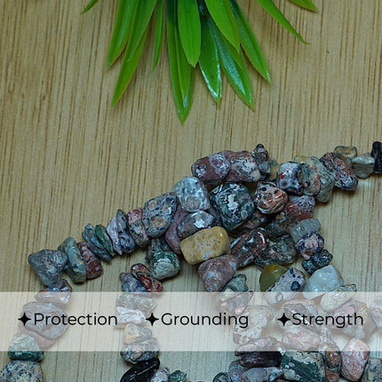 Leopard Jasper Chips Mala
