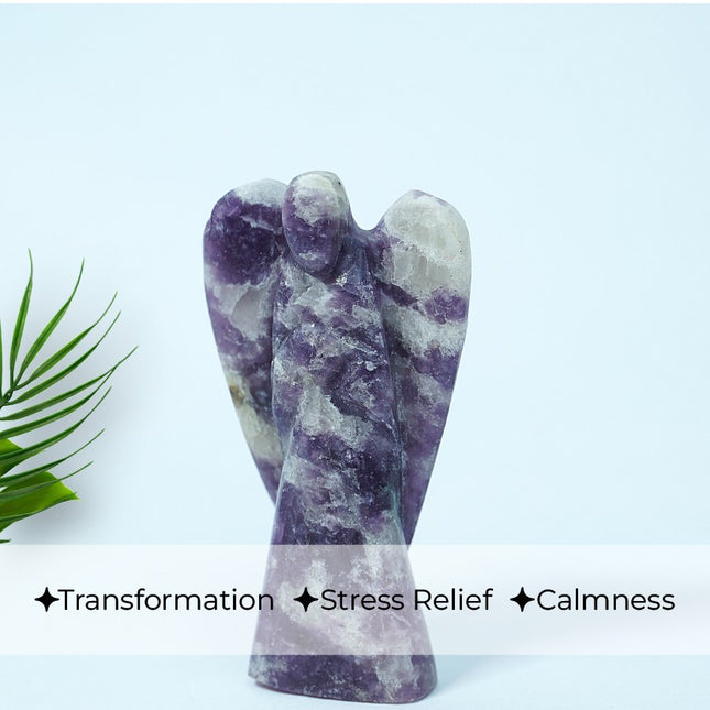 Lepidolite 2 inch Angel – Emotional Balance, Tranquility & Gentle Transformation