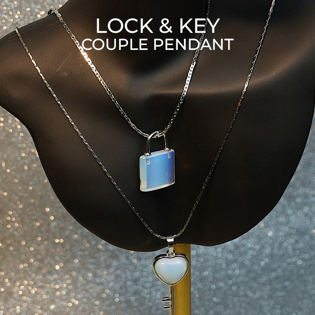 🔐 Lock & Key Pendants – Unlock Your Inner Power with Crystal Energy