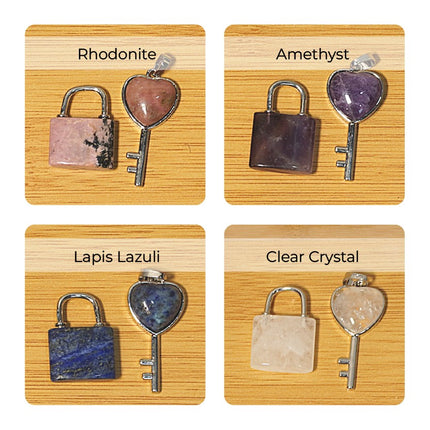 🔐 Lock & Key Pendants – Unlock Your Inner Power with Crystal Energy