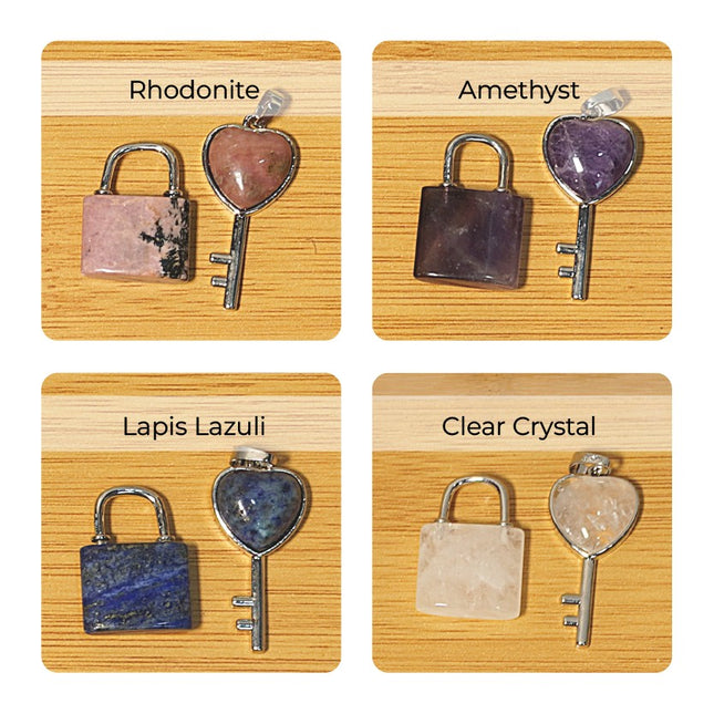 🔐 Lock & Key Pendants – Unlock Your Inner Power with Crystal Energy