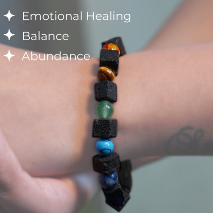 Multi-Stone Black Tourmaline 8mm Bracelet – Protection, Balance & Grounding Energy