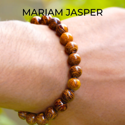 Mariam Jasper Round Beads Bracelet