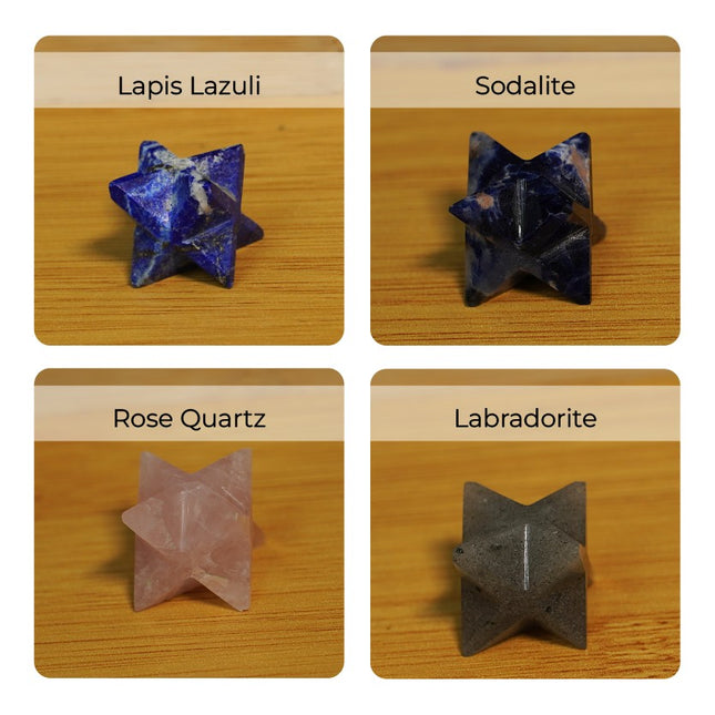 ✨ Mini Merkaba Star Crystal Set