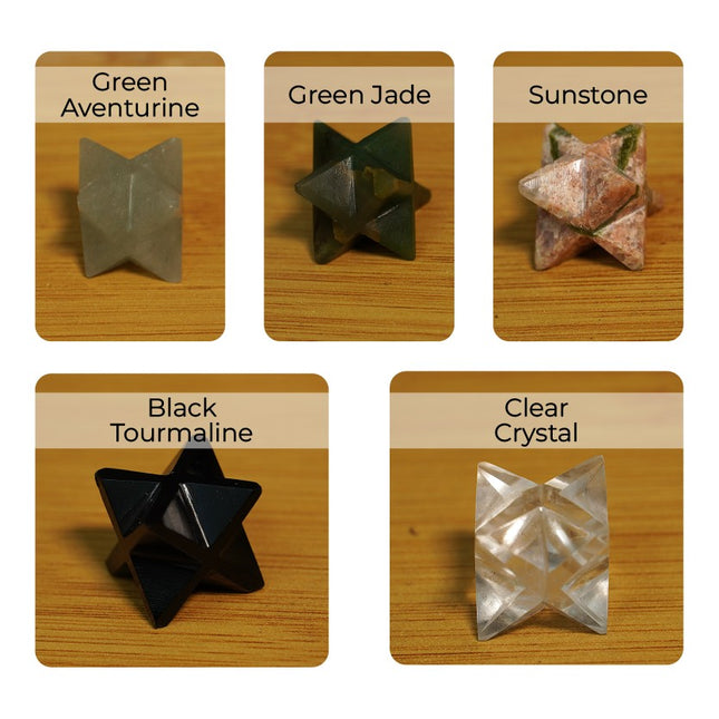 ✨ Mini Merkaba Star Crystal Set