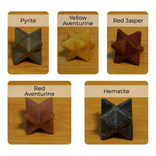 ✨ Mini Merkaba Star Crystal Set