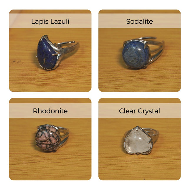 💍 Mixed Crystal Rings