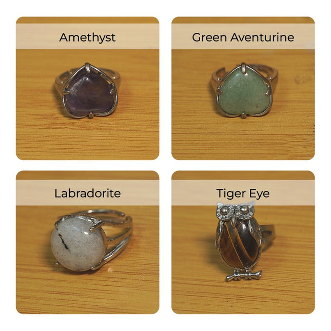 💍 Mixed Crystal Rings