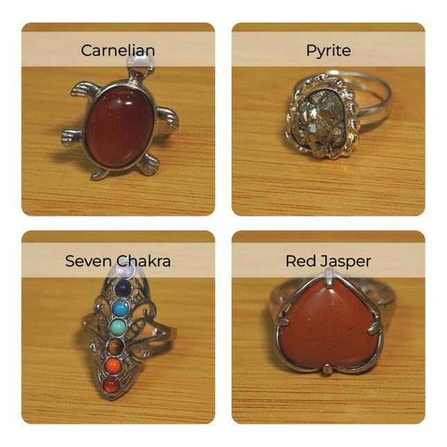 💍 Mixed Crystal Rings