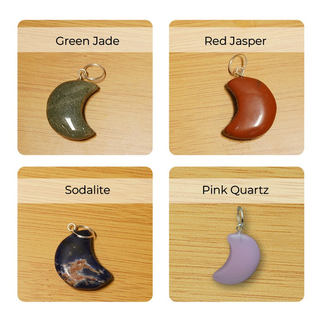 🌙 Moon Pendants – Embrace the Mystical Energy of the Moon and Crystals