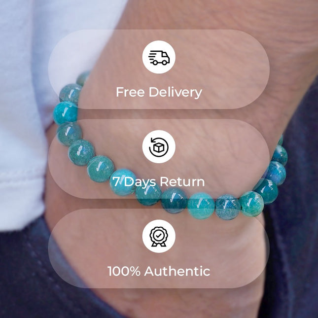 Moss Agate Beads Bracelet – Earthy Elegance, Emotional Balance & Abundance