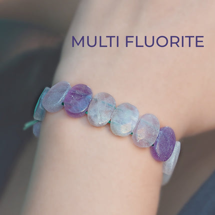 Multi Fluorite Designer Beads – The Stone of Focus, Flow & Chakra Harmony