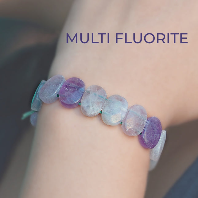Multi Fluorite Designer Beads – The Stone of Focus, Flow & Chakra Harmony
