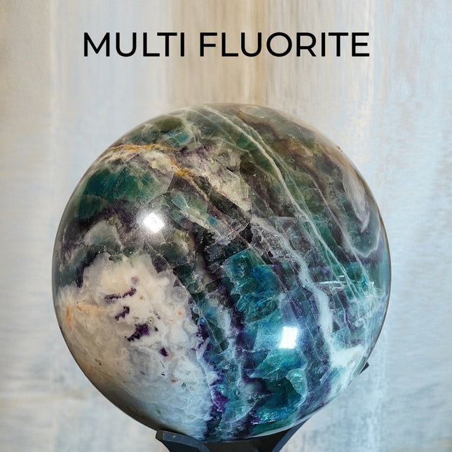 Multi Fluorite 20 Kg Ball – Clarity, Protection & Emotional Healing