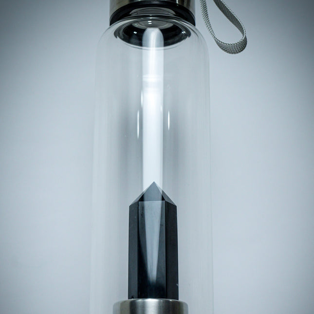 Black Tourmaline Crystal Bottle