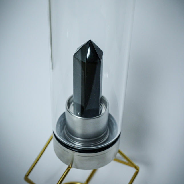 Black Tourmaline Crystal Bottle