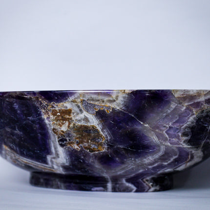 AMETHYST CRYSTAL 11 INCH BOWL
