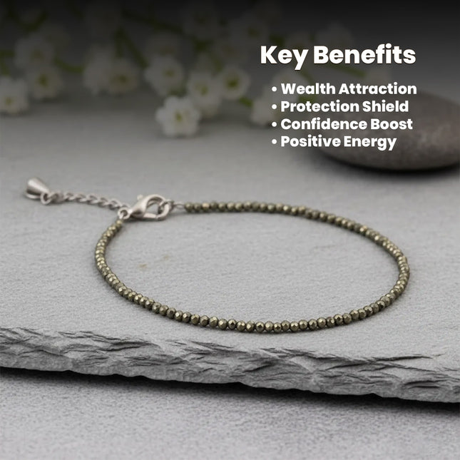 Raw Pyrite Anklet