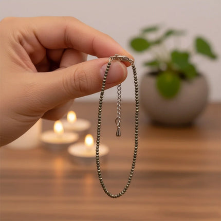 Raw Pyrite Anklet