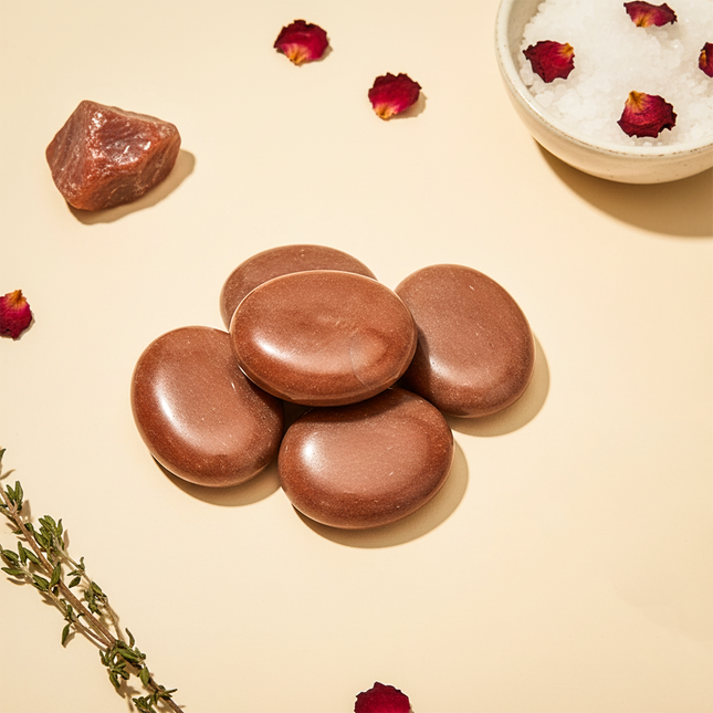 Red Aventurine Palm Stone