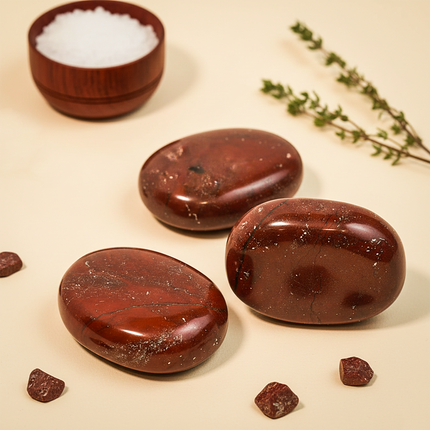 Red Jasper Palm Stone