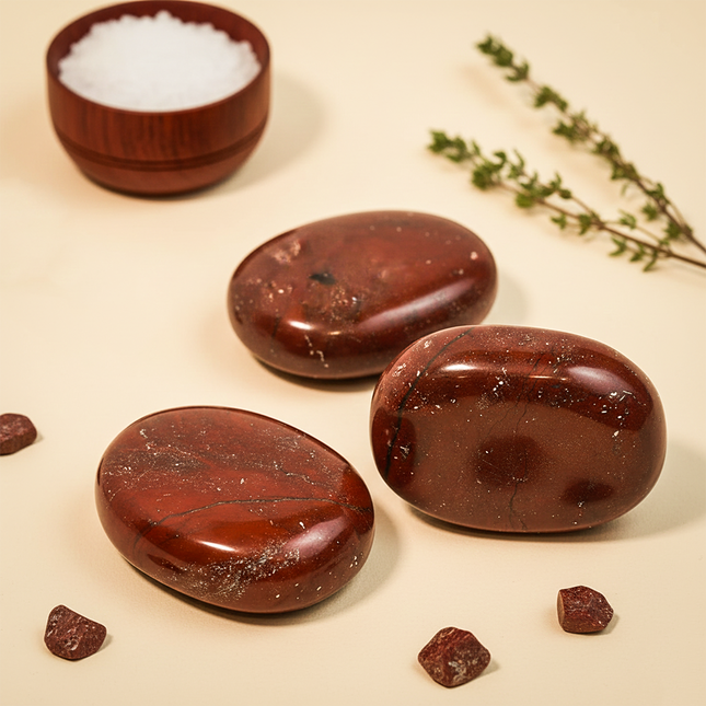 Red Jasper Palm Stone
