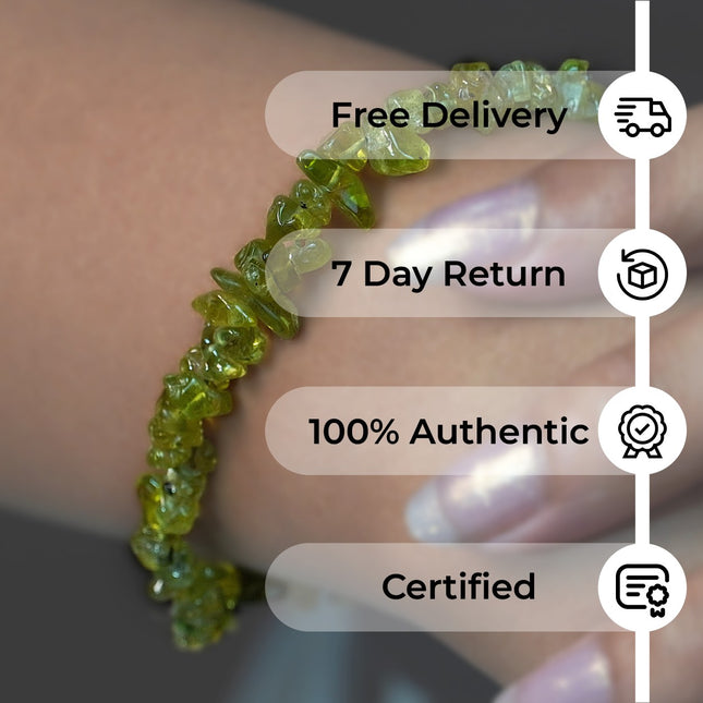 Peridot Chips Bracelet – Radiate Renewal, Joy & Abundance