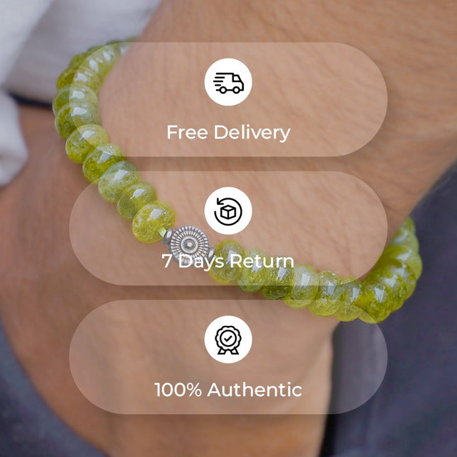 Peridot Hydro Wati Bracelet — The Stone of Renewal & Positive Energy