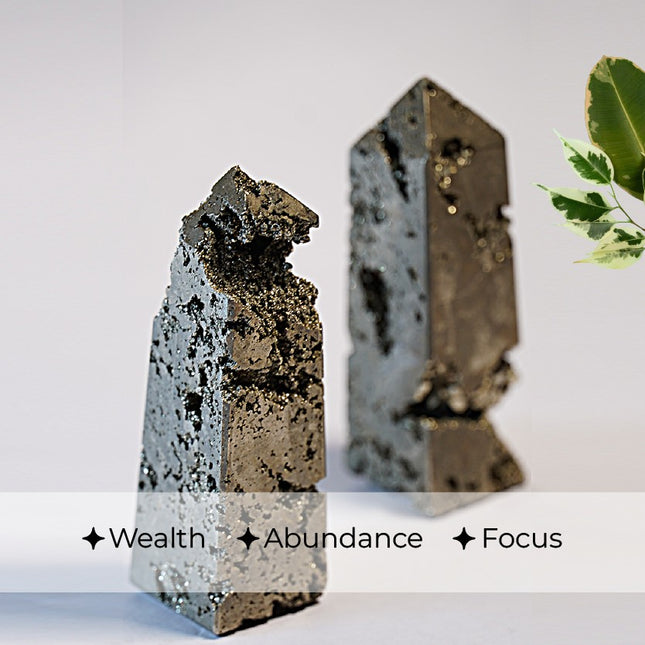 Peru Pyrite Wand – Ignite Prosperity, Power, and Protection