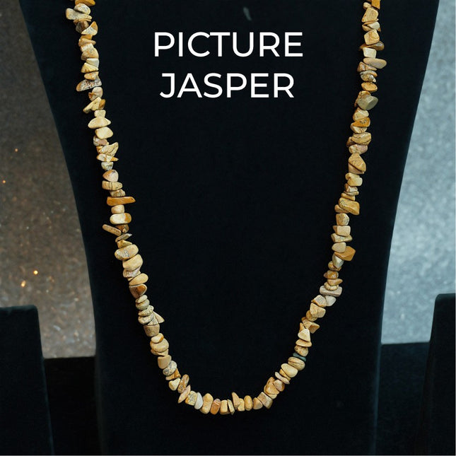 Picture Jasper Chips Mala