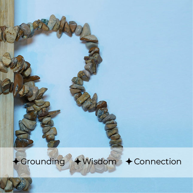 Picture Jasper Chips Mala